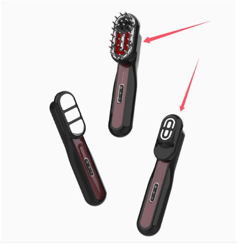 Hair Growth Comb Massage Comb EMS Micro Current Red Blue Light Dosing